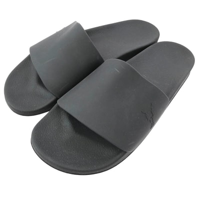 Rick Owens リックオウエンス サンダル DU18S3815-RUB DRKSHDW ダークシャドウ イタリア製 Hustler Slide スライド サンダル ブラック系 43【中古】
