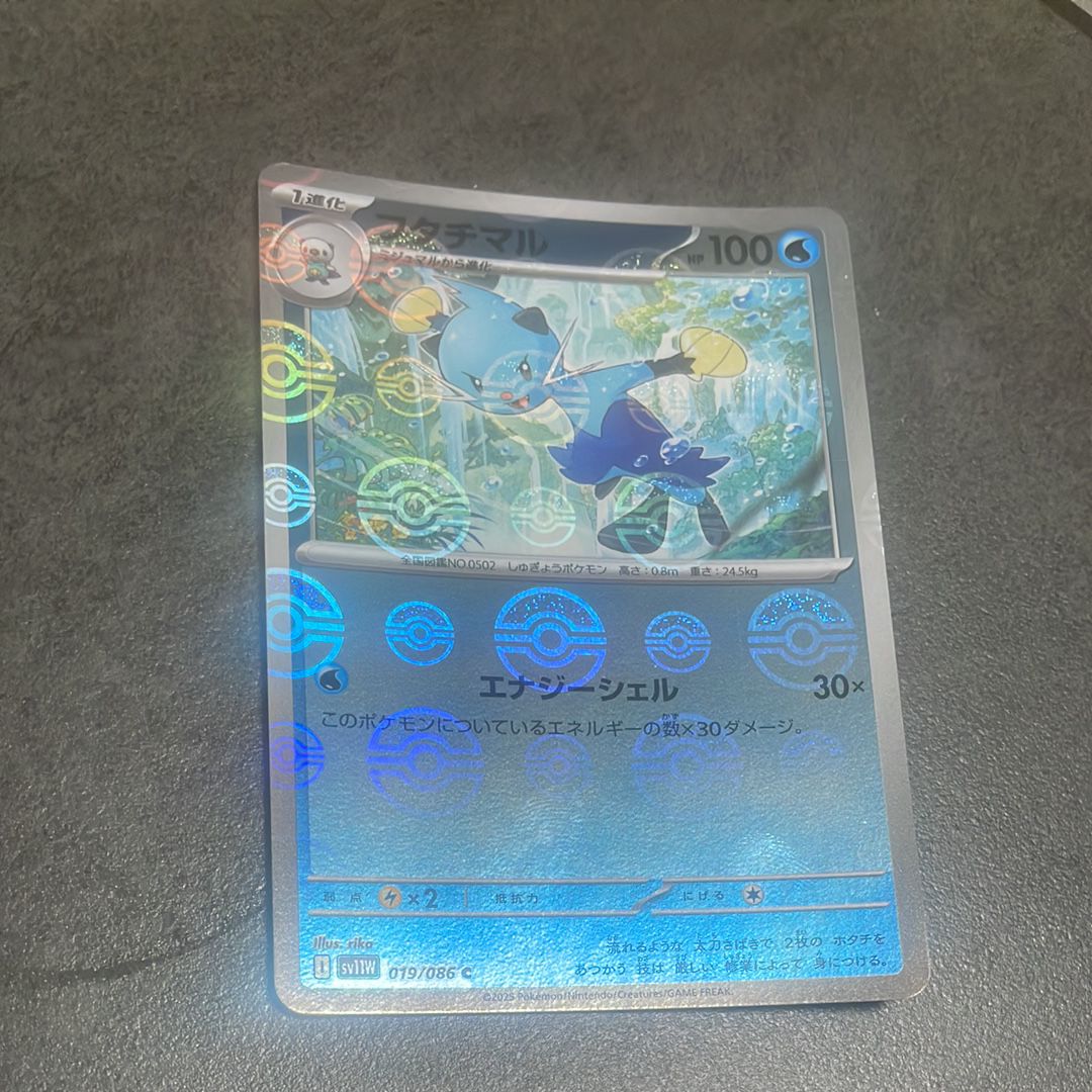 フタチマル C :マスターボールミラー [SV11W 019/086](拡張パック「ホワイトフレア」)