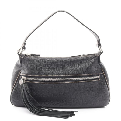 シャネル CHANEL ショルダーバッグ バッグ レザー レディース ブラック系 【中古】