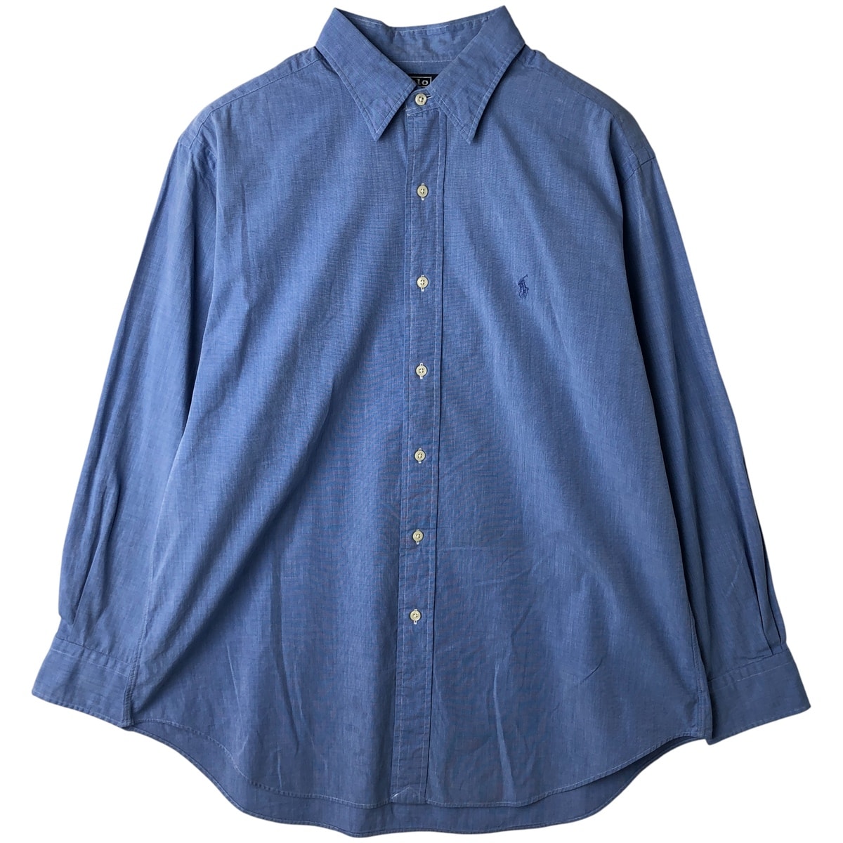 古着 ラルフローレン Ralph Lauren POLO by Ralph Lauren LOWELL 長袖 コットンシャツ メンズL相当/eaa609650