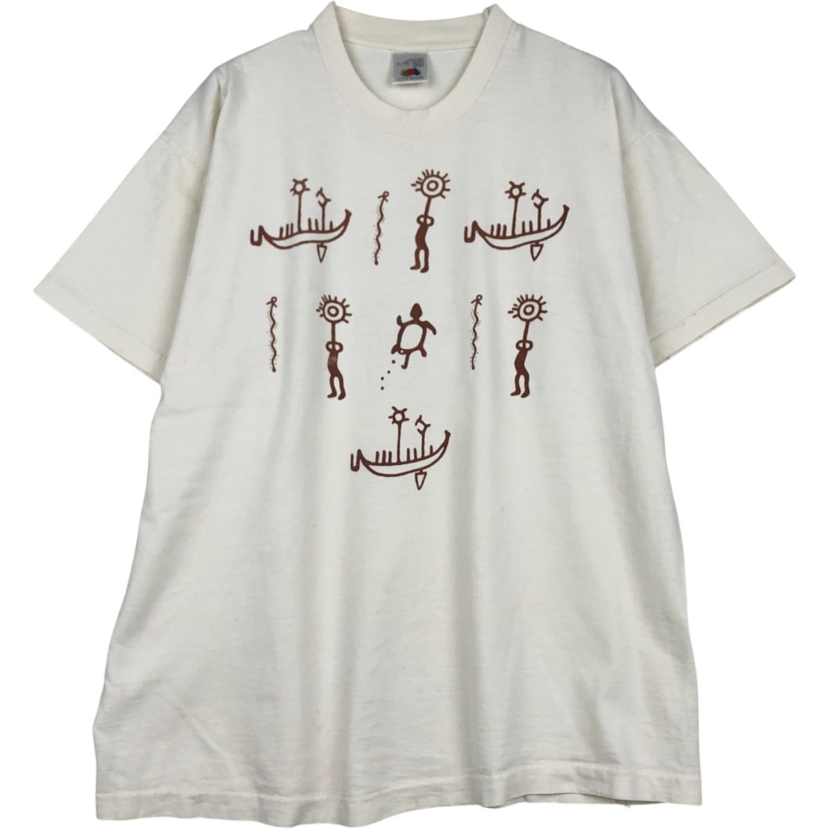 古着 フルーツオブザルーム FRUIT OF THE LOOM プリントTシャツ カナダ製 メンズXL相当/eaa618814