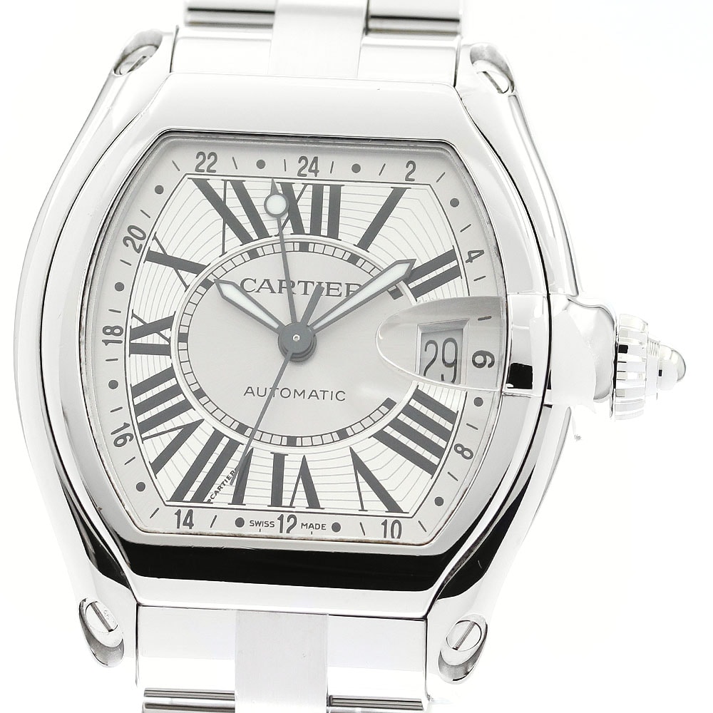 ☆良品  カルティエ ロードスター GMT W62032X6 メンズ 【中古】