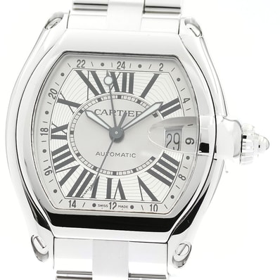 ☆良品 カルティエ ロードスター GMT W62032X6 メンズ 【中古】