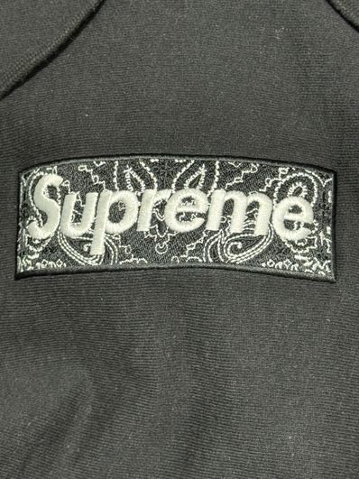 Supreme Bandana Box Logo Hooded Sweatshirt "Black"