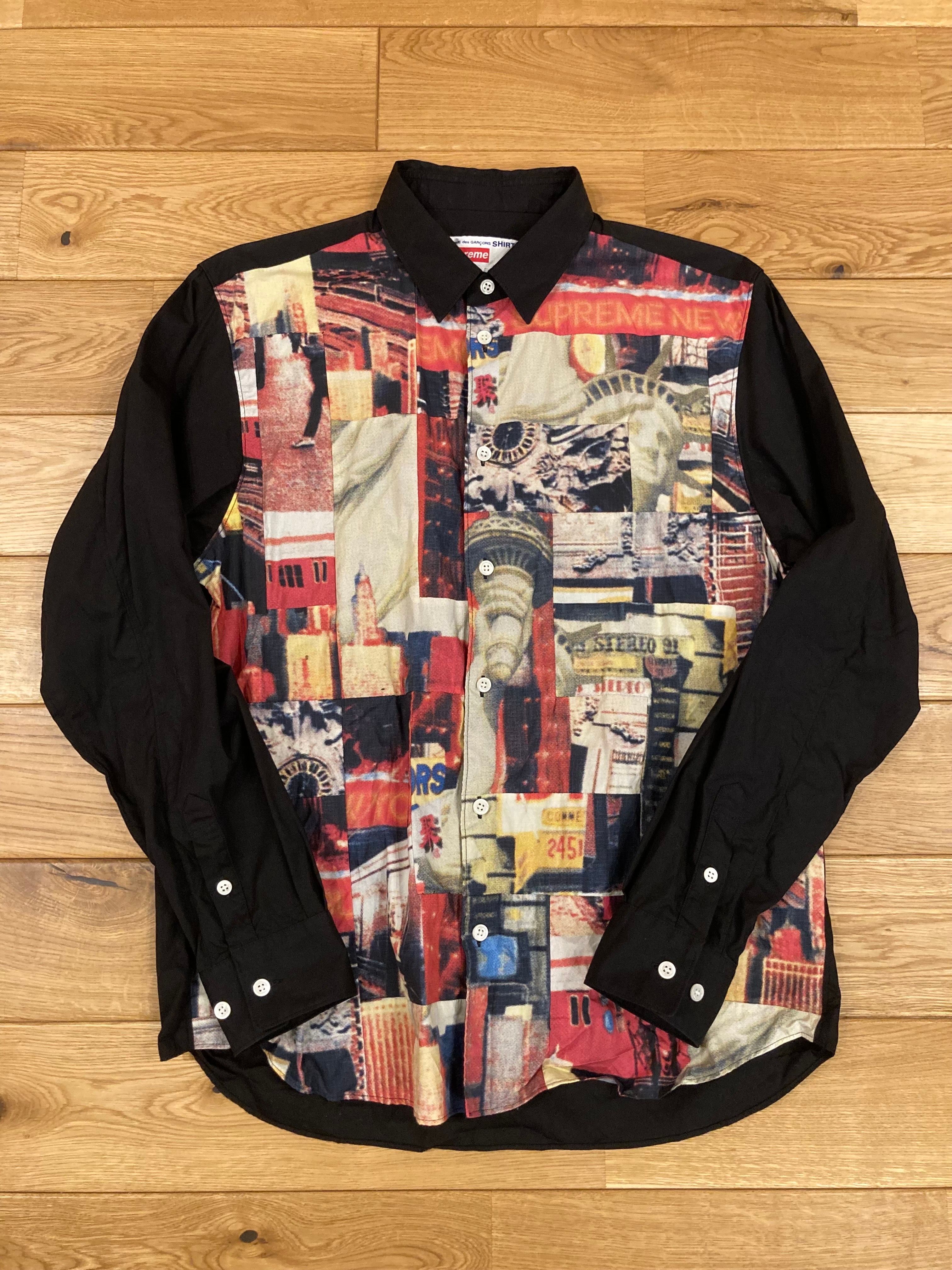 Supreme / Comme des Garçons SHIRT® Patchwork Button Up Shirt "Black"