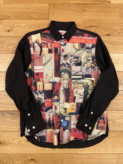 Supreme / Comme des Garçons SHIRT® Patchwork Button Up Shirt "Black"