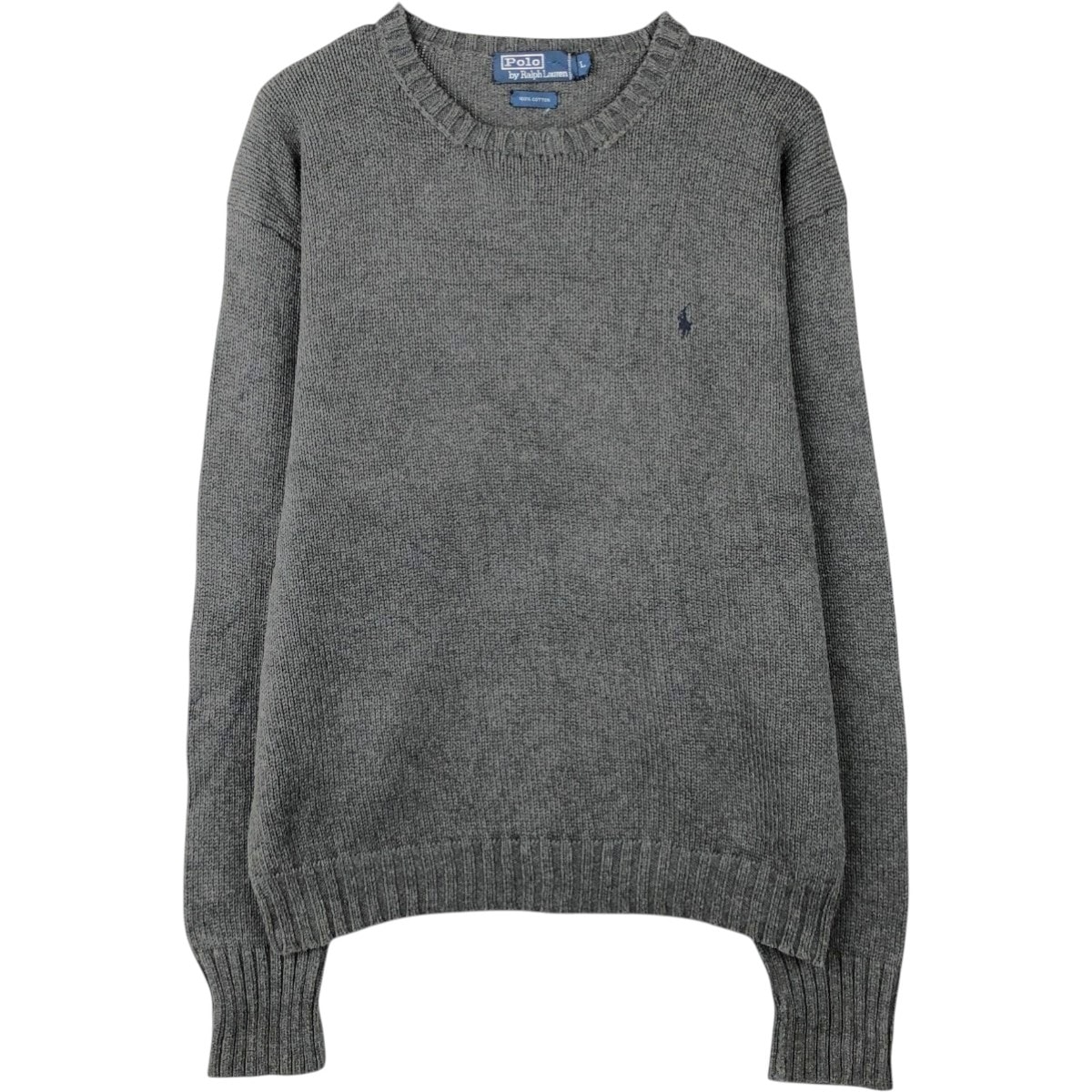古着 ラルフローレン Ralph Lauren POLO by Ralph Lauren コットンニットセーター メンズL相当/eaa654454