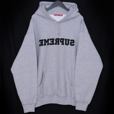 Supreme Reverse Hooded Sweatshirt "Heather Grey"