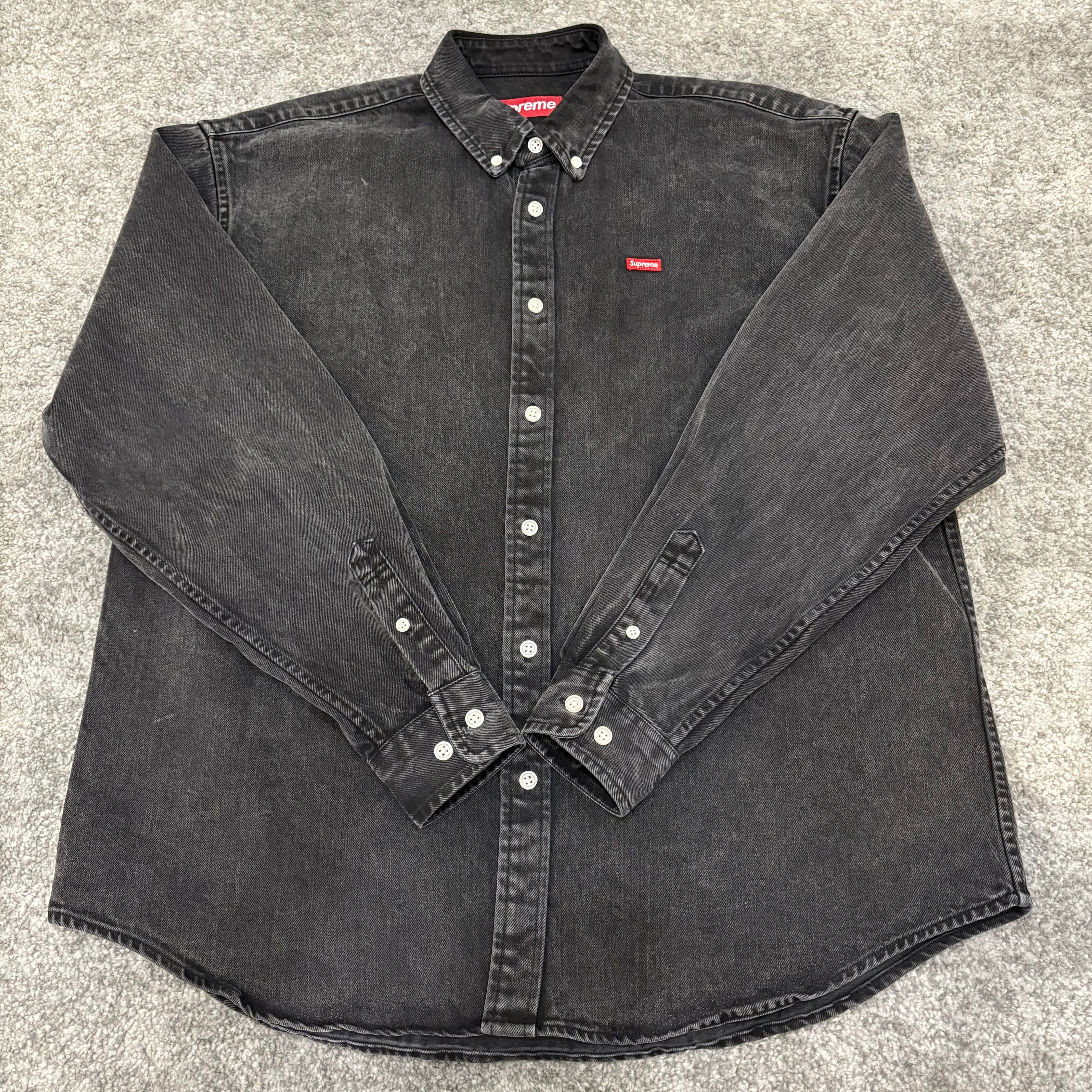 Supreme Small Box Shirt "Washed Black" (24SS)