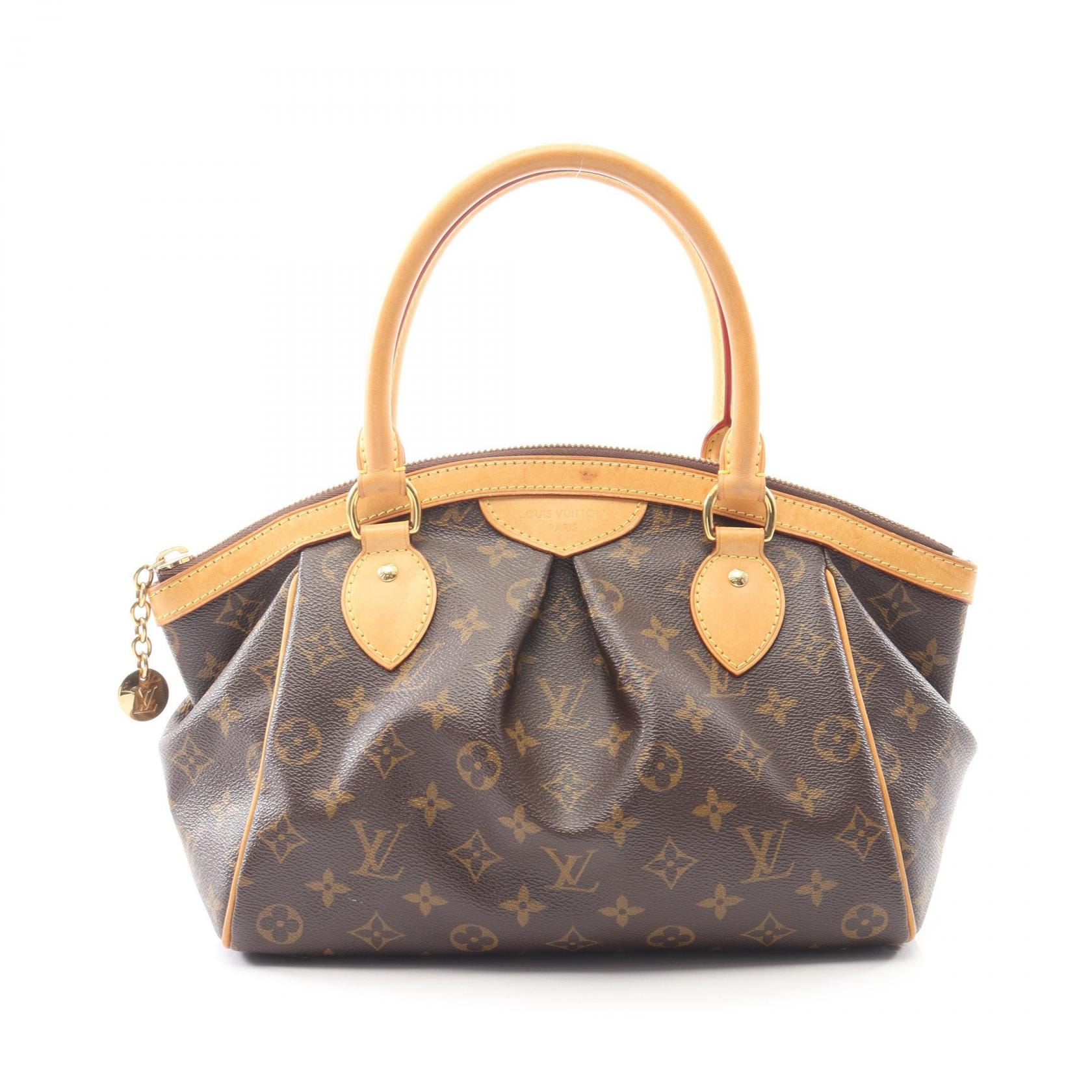 ルイ・ヴィトン LOUIS VUITTON ティヴォリPM ハンドバッグ バッグ PVCコーティングキャンバス レザー モノグラム レディース ブラウン系 M40143 【中古】