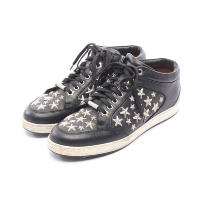 ジミーチュウ JIMMY CHOO スタースタッズ スニーカー 靴 レザー レディース ブラック系 【中古】