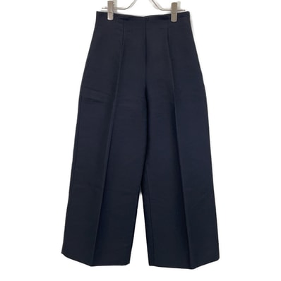 マルニ 24SS PAMA0476A0 ブラック コットン パンツ 38