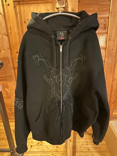 Supreme x Y's by Yohji Yamamoto Zip Up Hooded Sweatshirt "Black"