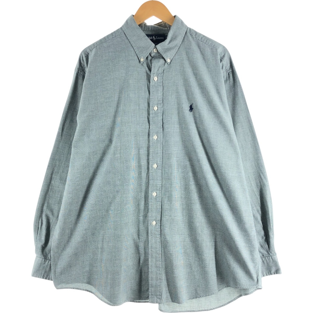 古着 ラルフローレン Ralph Lauren BLAKE 長袖 ボタンダウンチェックシャツ メンズXL相当/eaa521360