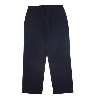 Engineered Garments エンジニアードガーメンツ パンツ 1タック 裾ダブル ワイド テーパード スラックスパンツ ネイビー系 M【中古】