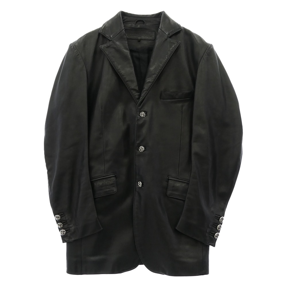 rokh x H&M Button Detail Leather Blazer 