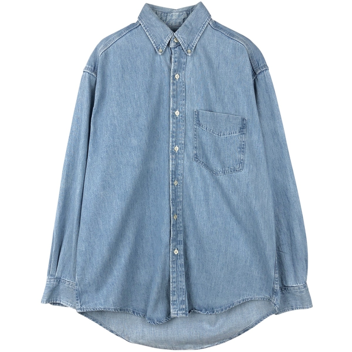 古着 90年代 ギャップ GAP DENIM オールドギャップ 長袖 ボタンダウンデニムシャツ カナダ製 メンズS相当 ヴィンテージ/eaa652055