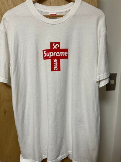 Supreme Cross Box Logo Tee "White"