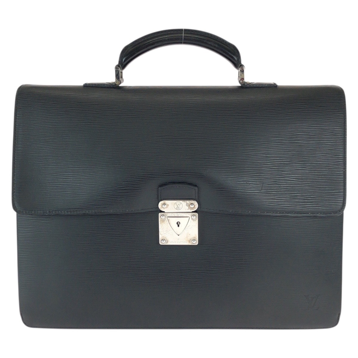 美品 LOUIS VUITTON ルイヴィトン エピ ラギート ブラック 黒 シルバー金具 エピレザー ビジネスバッグ ブリーフケース ハンドバッグ 600255 【中古】