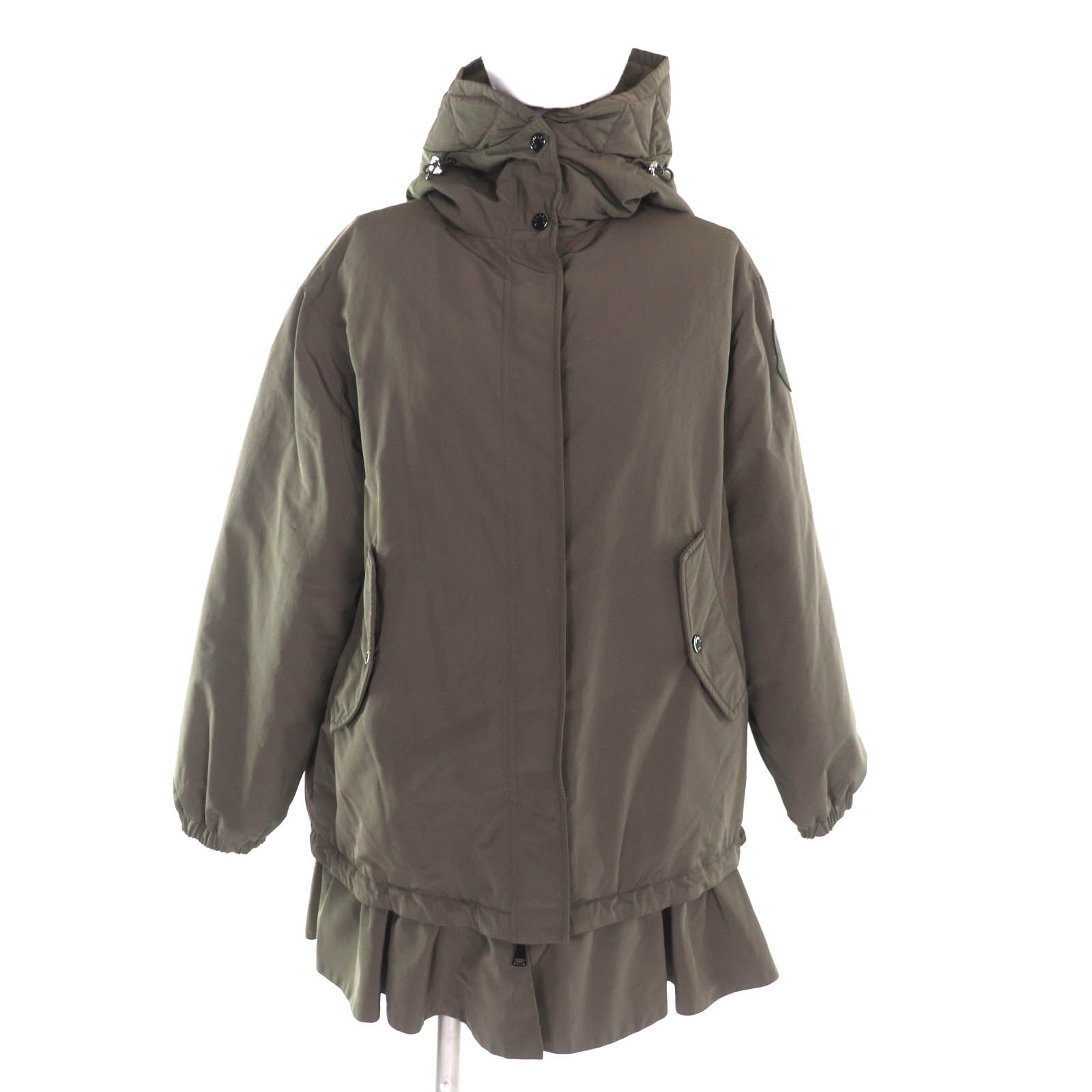 美品 モンクレール ダウンジャケット IRUS カーキ レディース 00