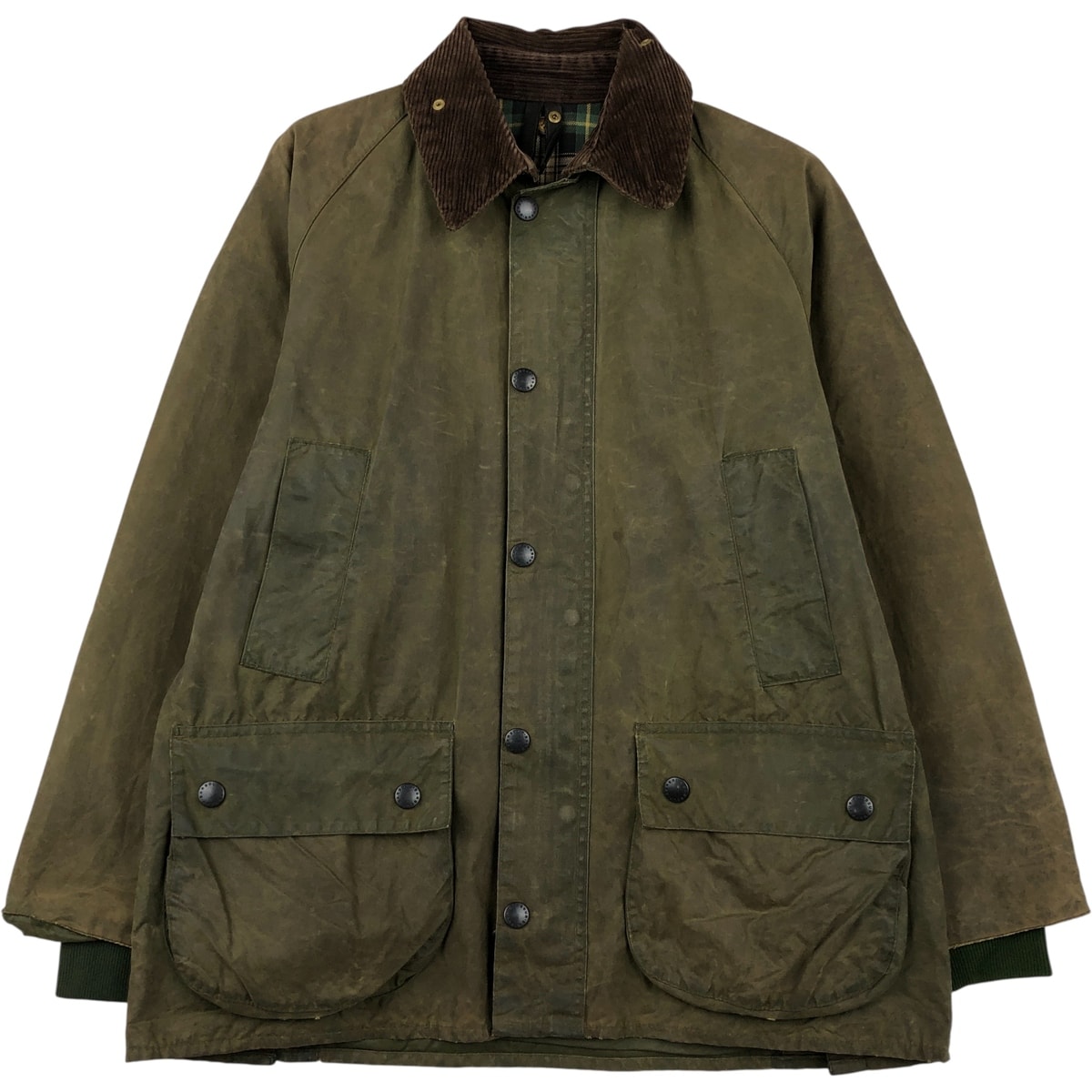 古着 80~90年代 バブアー Barbour BEDALE ビデイル 旧3ワラント ワックスコットン オイルドジャケット 英国製 メンズM相当 ヴィンテージ/eaa482031