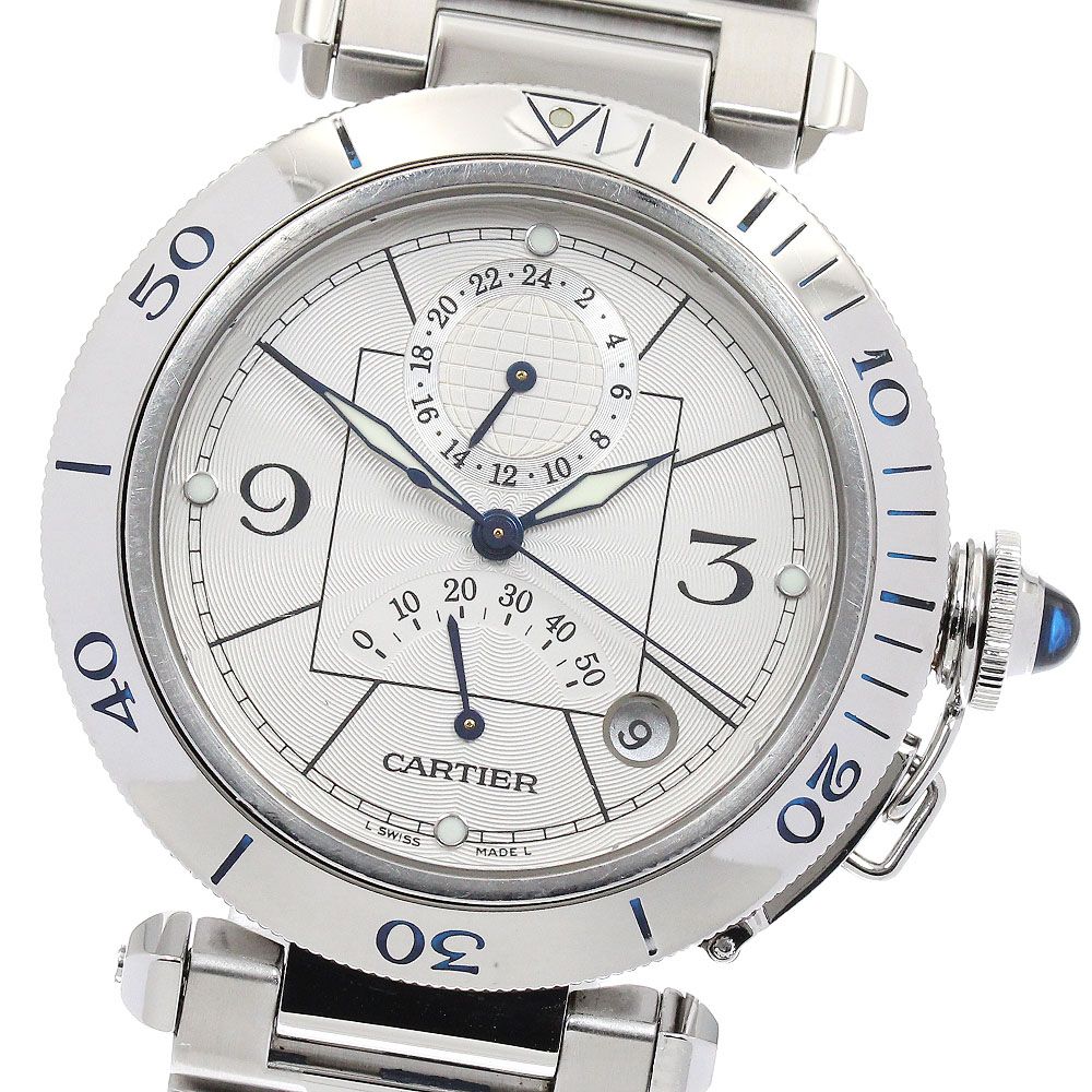 カルティエ パシャ38ｍｍ W31037H3 メンズ 【中古】