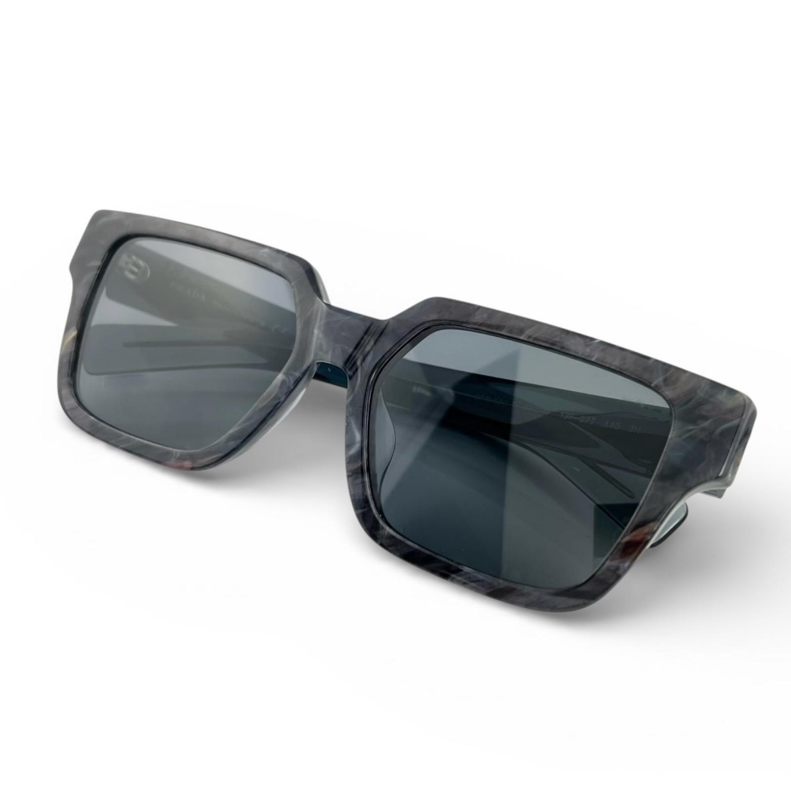 美品 PRADA プラダ SPR03Z-F サングラス ブラック メンズ【中古】