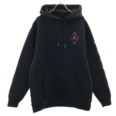 AIR JORDAN エアジョーダン 長袖 パーカー M ブラック NIKE ナイキ