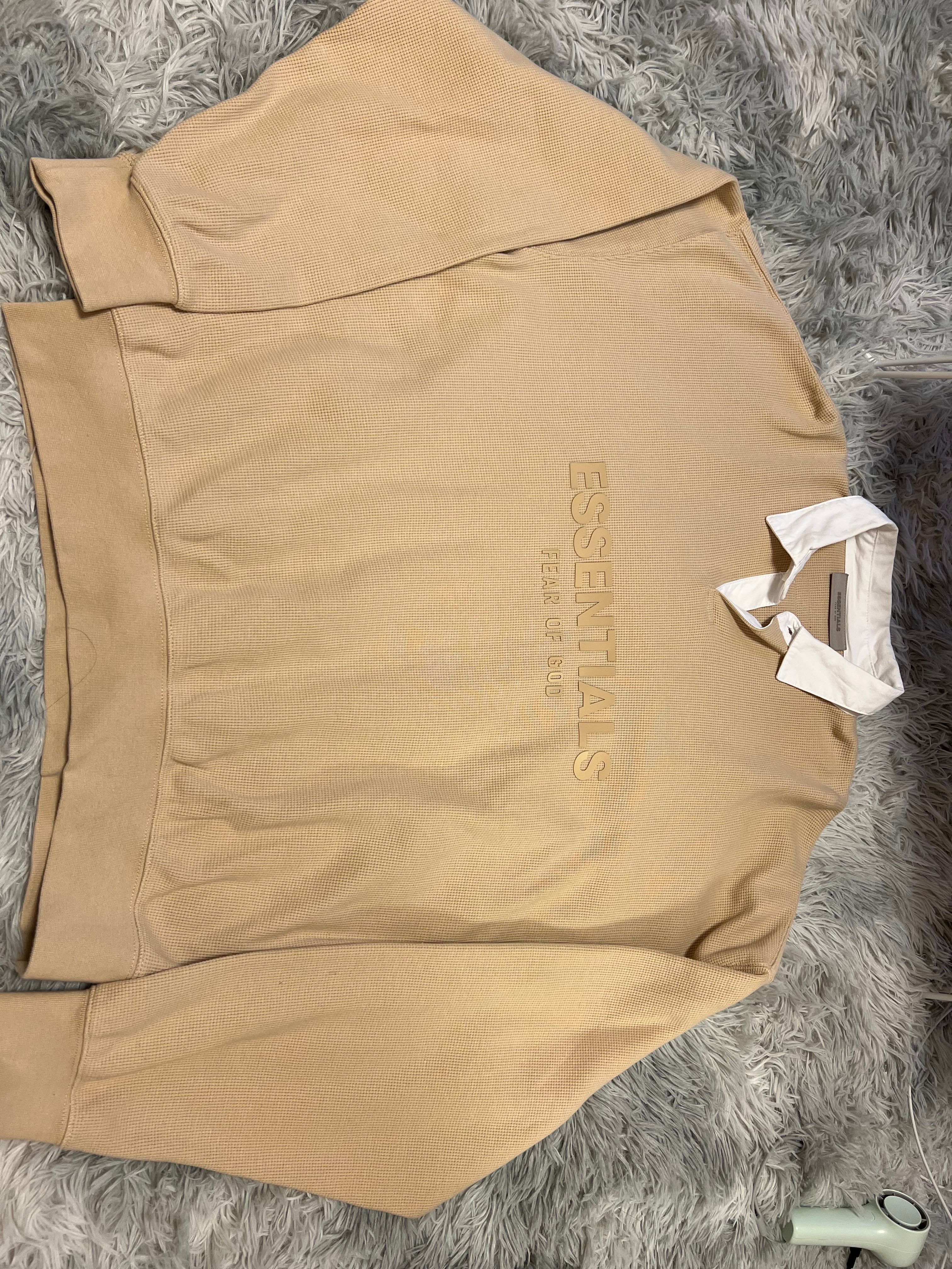 FOG Essentials ロゴ ワッフルラガーシャツ パープル