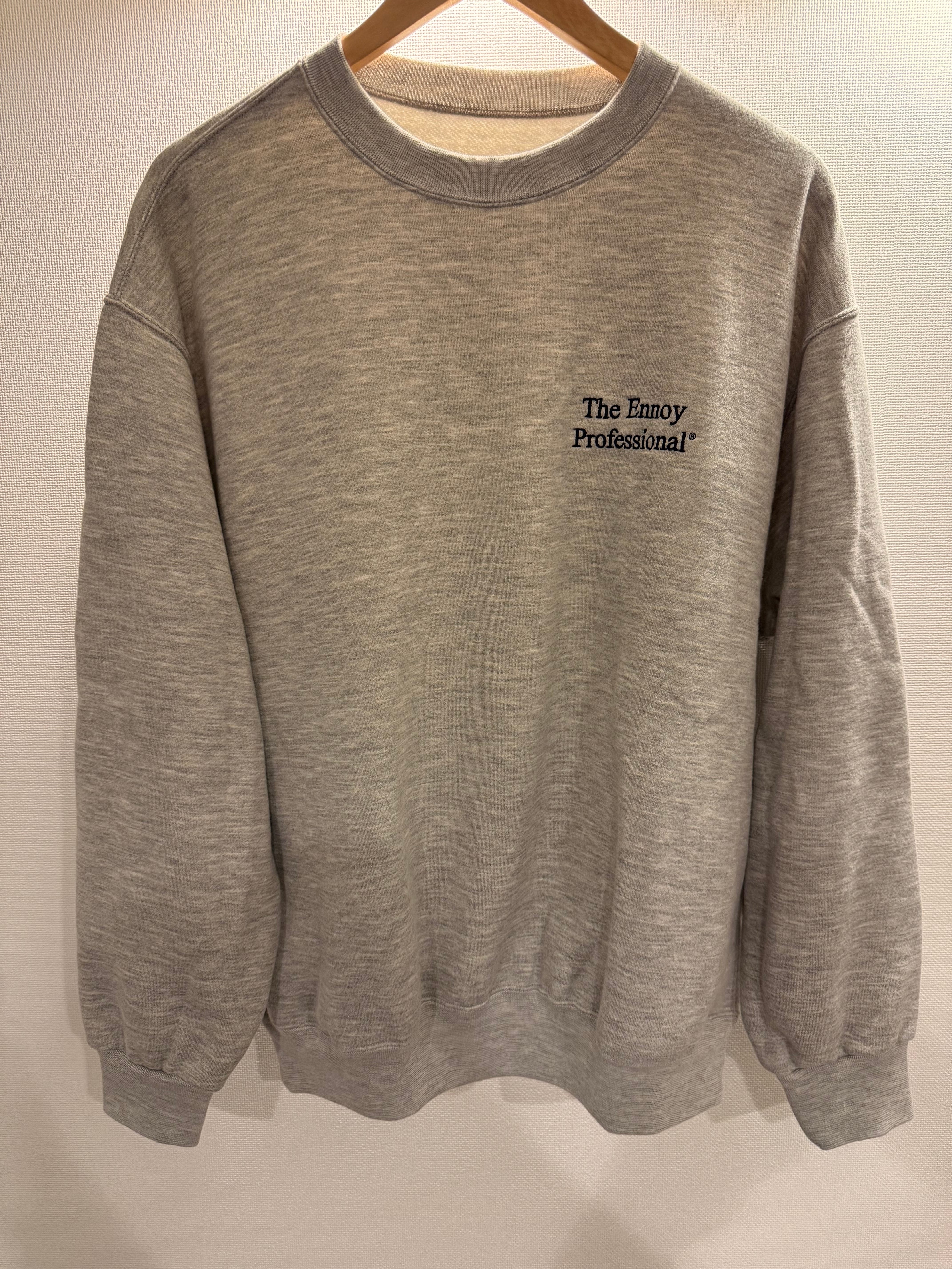 ENNOY Professional Crew Sweat Set Up "Gray/Black" 25SS