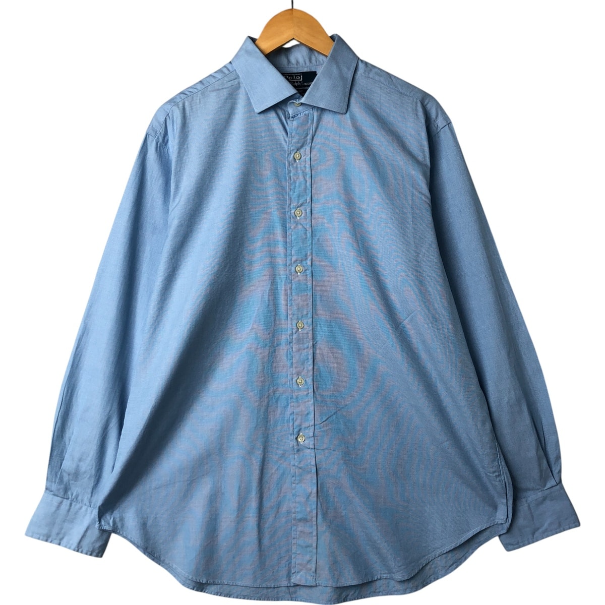 古着 ラルフローレン Ralph Lauren POLO by Ralph Lauren REGENT CLASSIC FIT ワイドカラー 長袖 コットンシャツ メンズXL相当/eaa549337