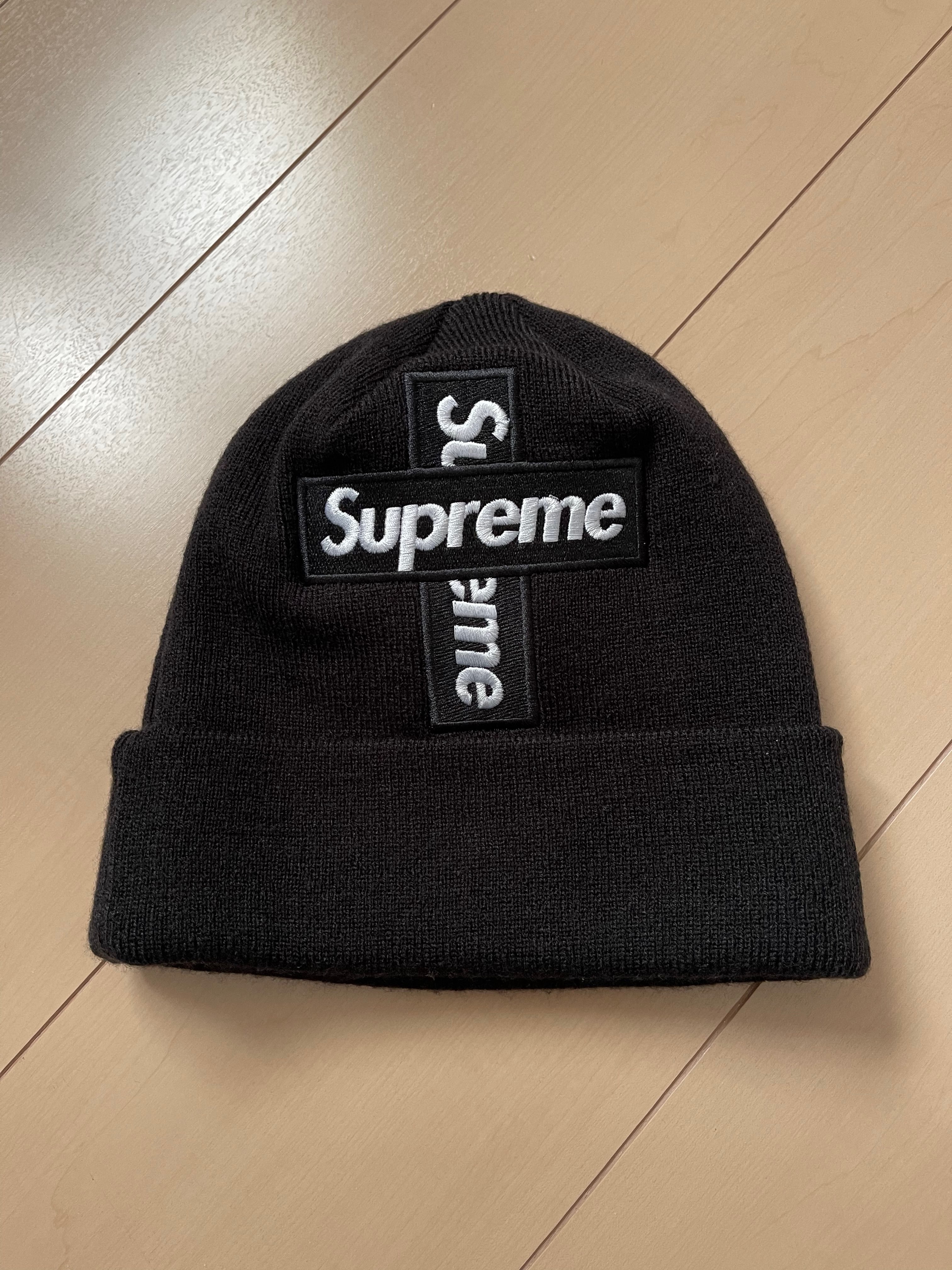 Supreme New Era® Cross Box Logo Beanie "Black"
