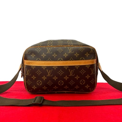 LOUIS VUITTON ルイヴィトン リポーター PM モノグラム レザー PVC ショルダーバッグ ブラウン
28236