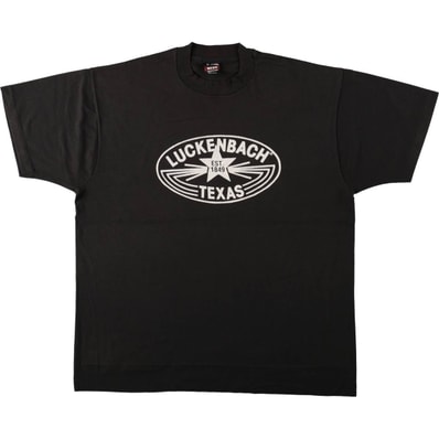 古着 90年代 フルーツオブザルーム FRUIT OF THE LOOM Luckenbach Texas ルッケンバッハテキサス アドバタイジングTシャツ USA製 メンズXL相当 半袖 ヴィンテージ/eaa667000