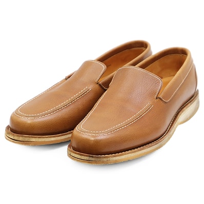 John Lobb ジョンロブ ローファー MIAMI 2099 グレインレザー 7374 スリッポン シューズ 革靴 メンズ サイズ 6hE キャメル イングランド製