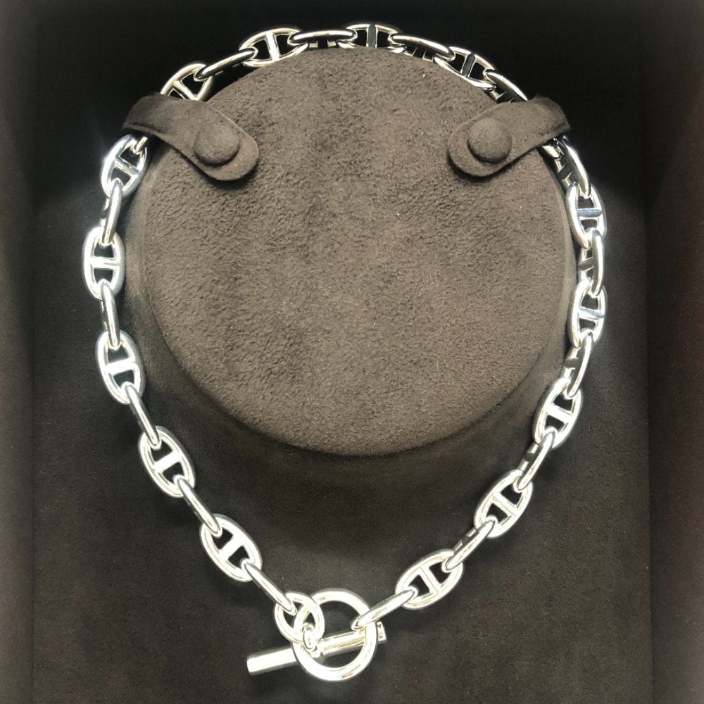 エルメス HERMES シェーヌダンクル GM 31コマ アクセサリー ジュエリー ネックレス SV925 シルバー 新品