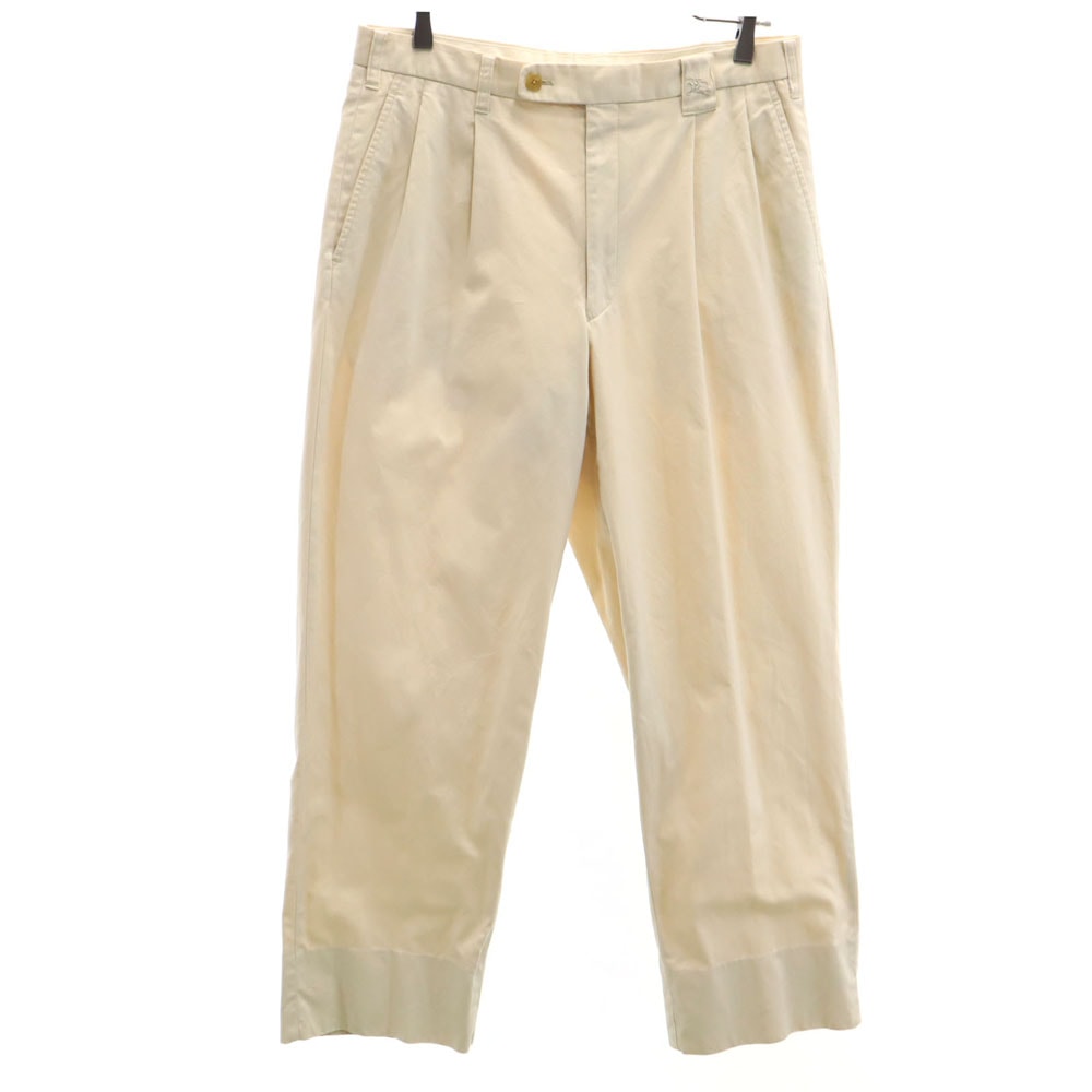 BURBERRY GOLF バーバリーゴルフ スラックスパンツ 85 ベージュ 三陽商会 タック