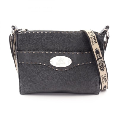 フェンディ FENDI セレリア ショルダーバッグ バッグ レザー レディース ブラック系 【中古】