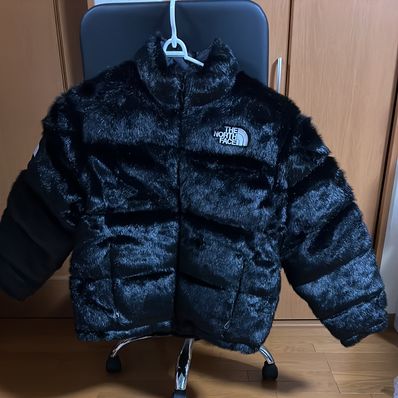 Supreme x The North Face Faux Fur Nuptse Jacket "Black"