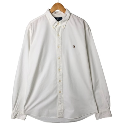 古着 ラルフローレン Ralph Lauren CUSTOM FIT 長袖 ボタンダウンシャツ メンズXXL相当/eaa550571