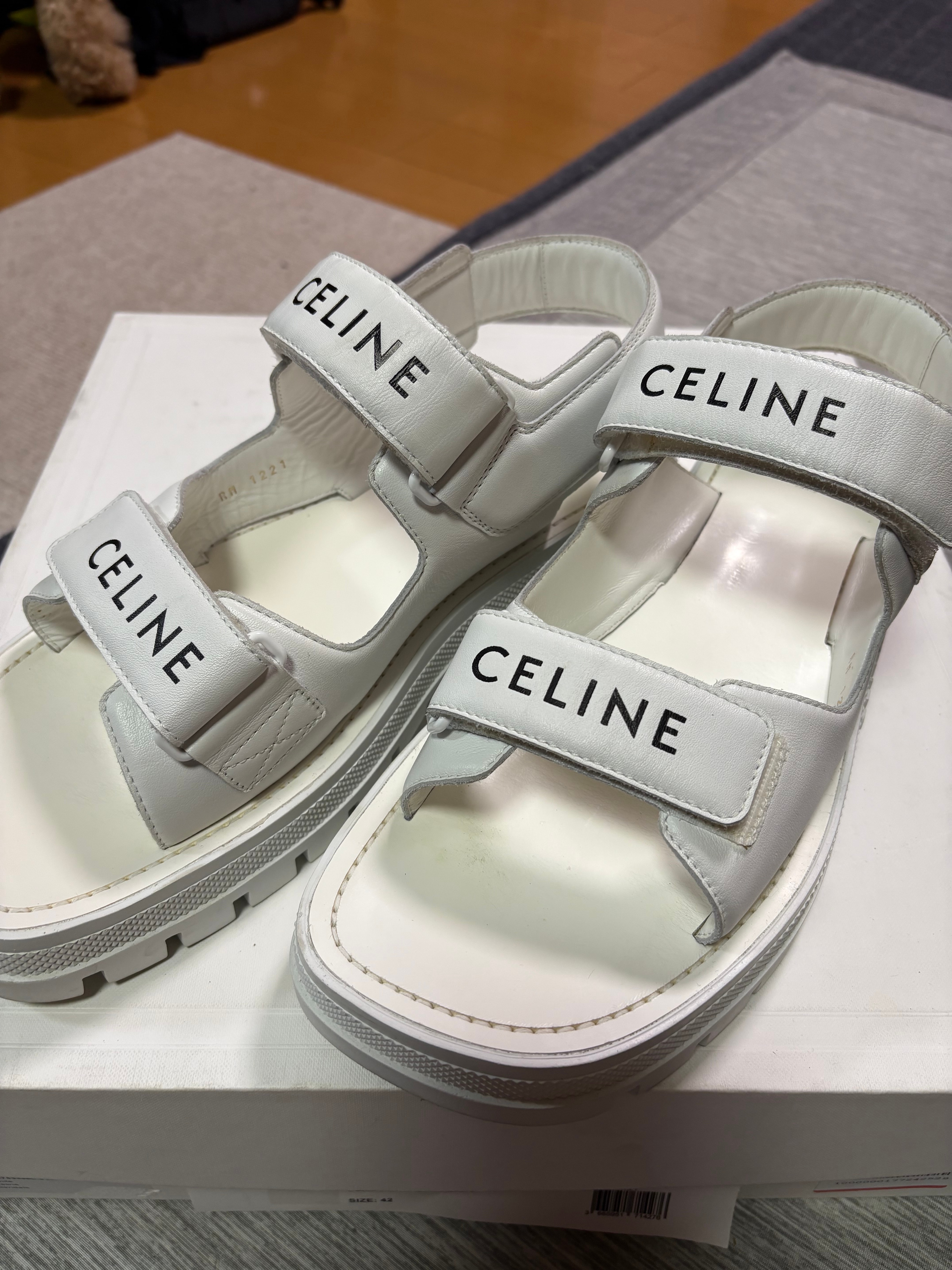 celine CHUNKY SANDAL 45  セリーヌ サンダル 白