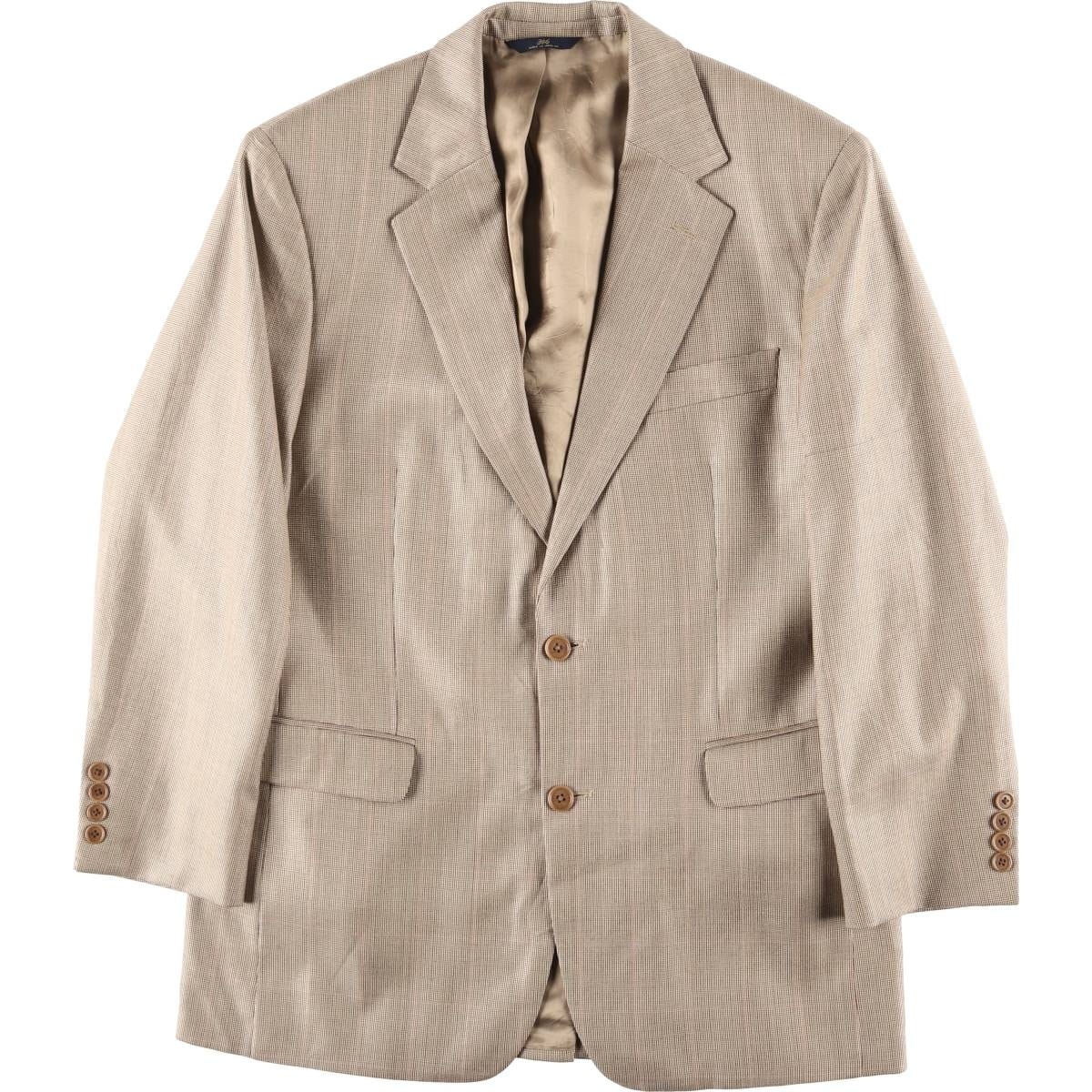 古着 ブルックスブラザーズ Brooks Brothers 346 チェック柄 ウール×シルクテーラードジャケット メンズM相当/eaa459821