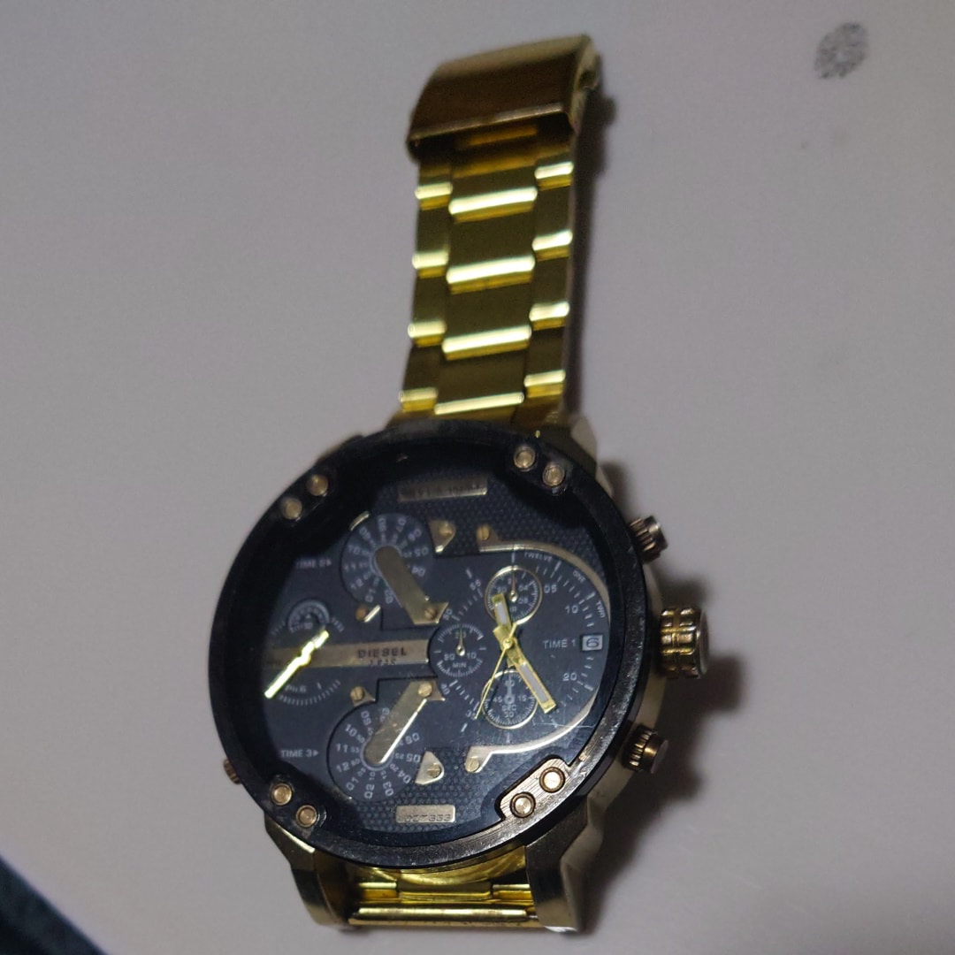 Diesel Mr Daddy Stainless Steel Watch "Gold"