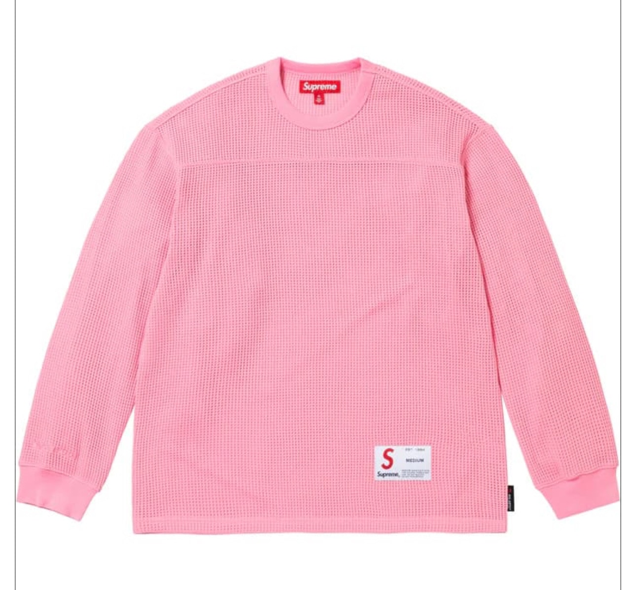 Supreme Polartec Mesh L/S Football Top "Pink"