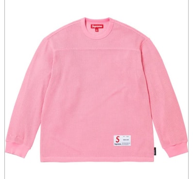 Supreme Polartec Mesh L/S Football Top "Pink"
