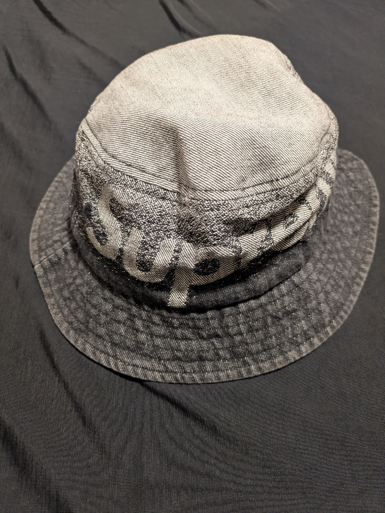Supreme Fade Jacquard Denim Crusher "Black"