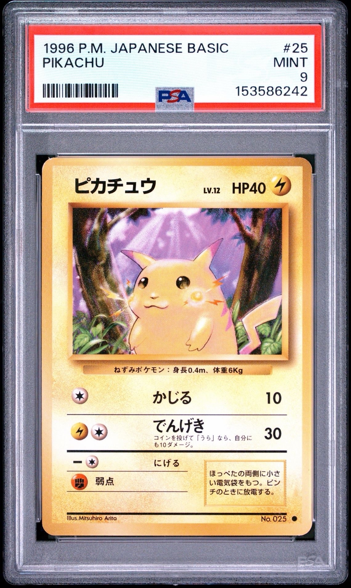 ピカチュウ ○ : 旧裏 [PMCG1-2](拡張パック「ポケットモンスター