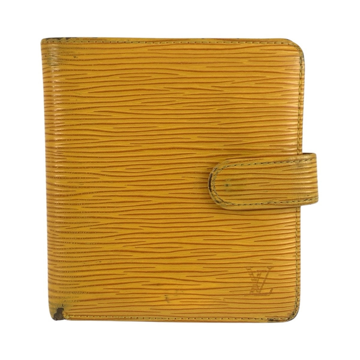 LOUIS VUITTON ルイヴィトン エピ ポルト ビエ コンパクト イエロー レザー 折り財布 コンパクトウォレット 603526 【中古】