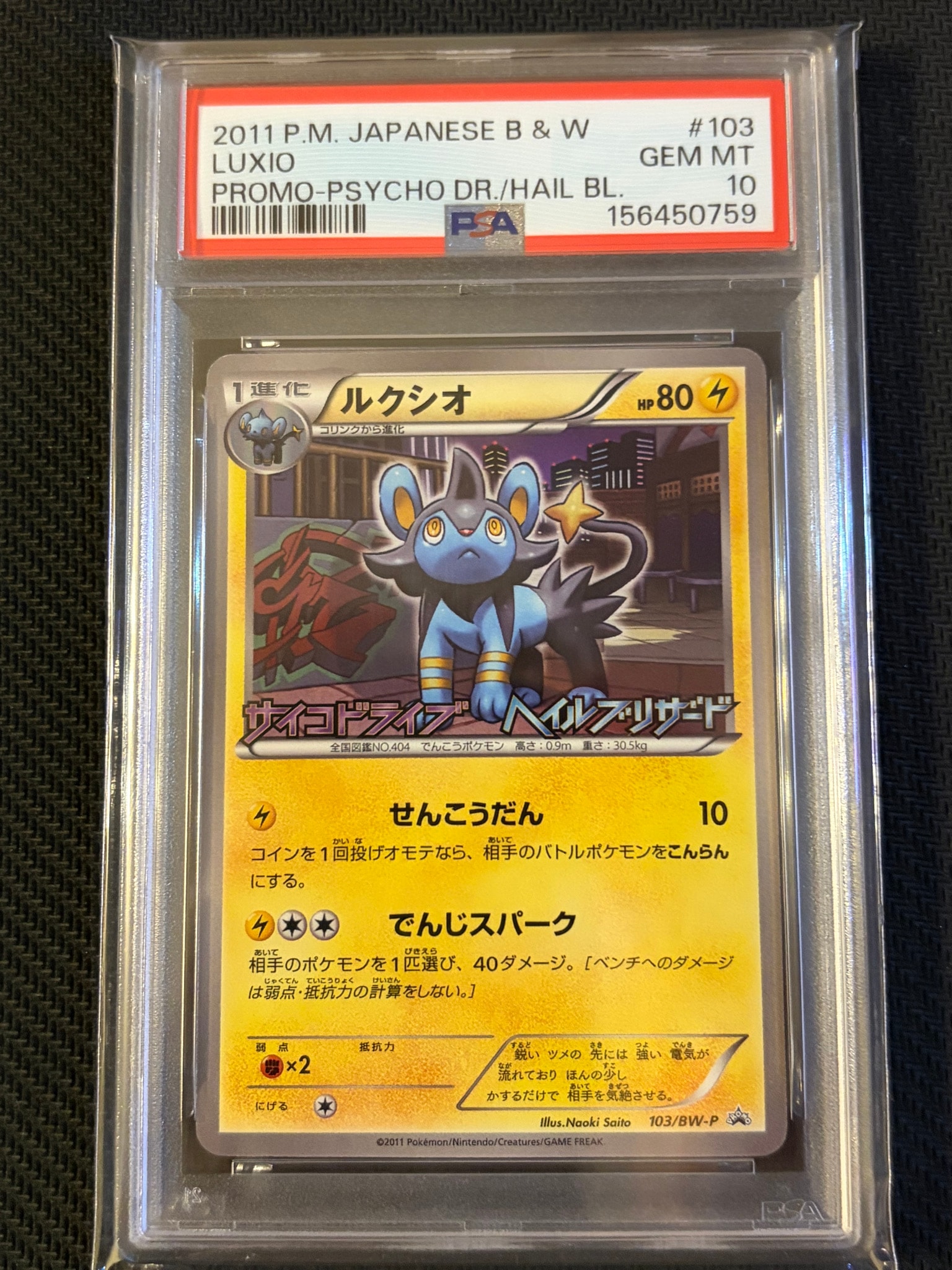 ルクシオ P [BW-P 103/BW-P](プロモーションカード「サイコドライブ ヘイルブリザード 発売記念キャンペーン」)