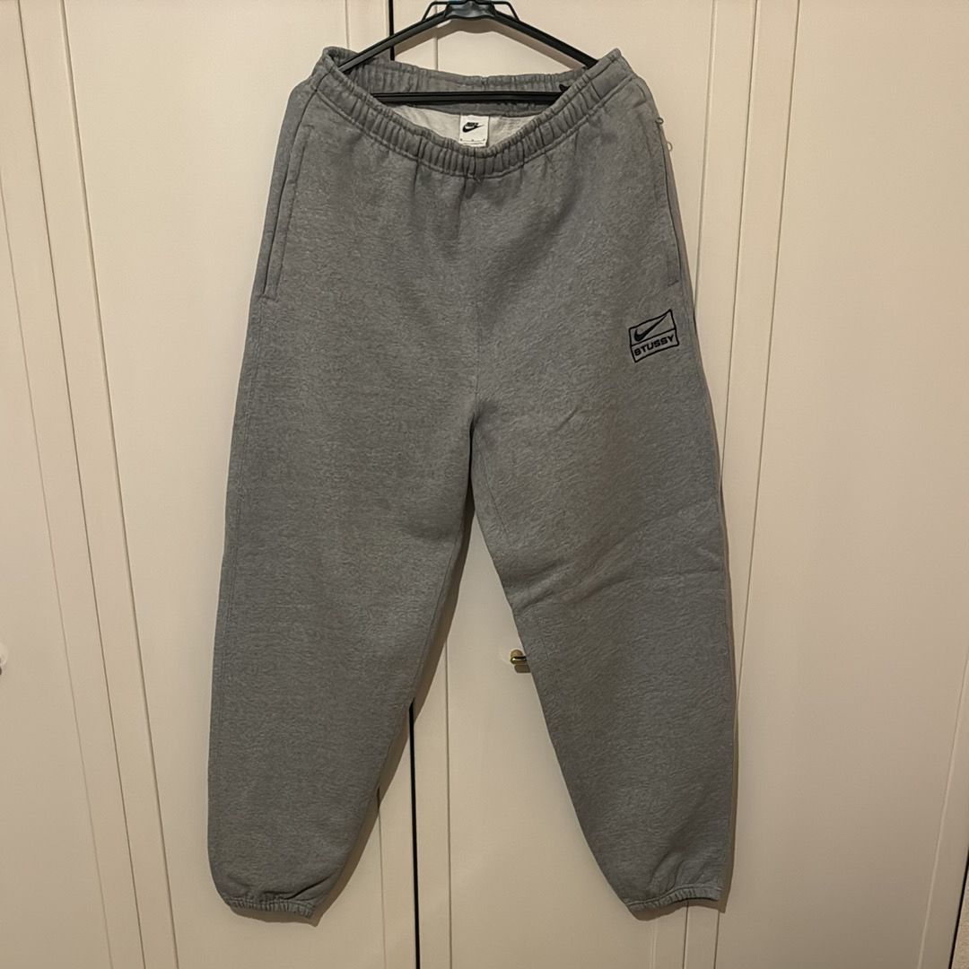 Stussy x Nike Fleece Pants (US Size) "Grey" DO9340-063